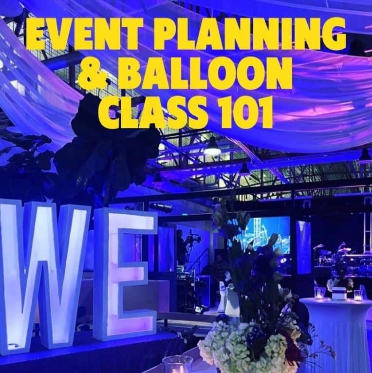 Event Planning Class 101